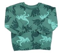 Olivová mikina s dinosaury PRIMARK