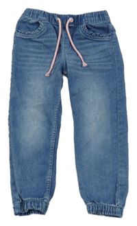 Modré jogger cuff rifle H&M