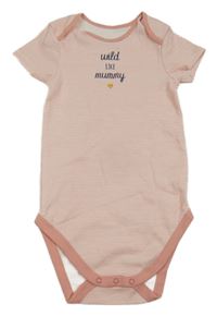 Bílo-růžové pruhované body s nápisem C&A