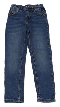 Modré slim rifle Denim Co.