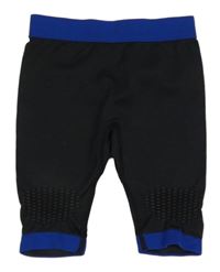 Černo-modré sportovní funkční kraťasy Crivit