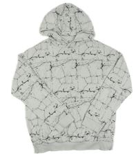 Bílo-černá vzorovaná mikina s kapucí H&M