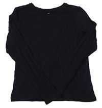 Černé crop triko H&M