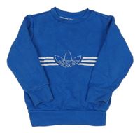 Modrá mikina s logem Adidas