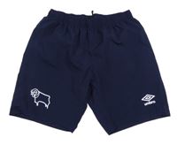Tmavomodré šusťákové kraťasy s beranem a logem Umbro