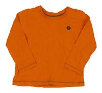 Oranžové triko s nášivkou  Primark