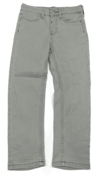 Světlešedé slim fit rifle H&M
