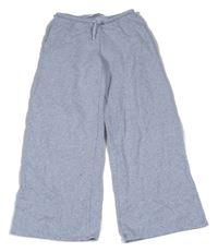 Světlešedé melírované široké tepláky H&M