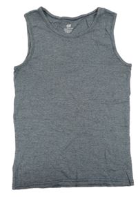 Tmavomodro-šedé žíhané tílko H&M