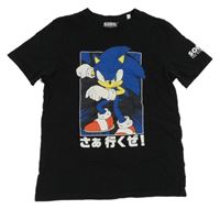 Černé tričko se Sonicem