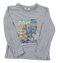 Šedé melírované triko s PAW PATROL nickelodeon