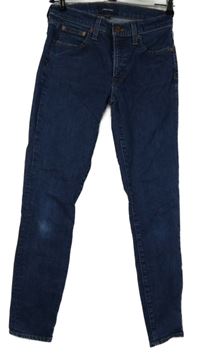 Dámské tmavomodré skinny rifle J. Crew