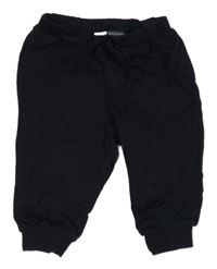 Černé cuff tepláky H&M