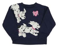 Tmavomodrá mikina s dalmatiny Primark