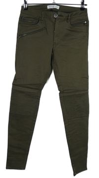 Dámské khaki skinny rifle Zara 