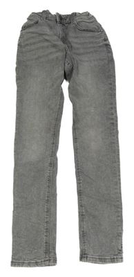 Šedé elastické skinny rifle Blue ridge