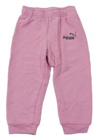 Růžové tepláky s logem Puma