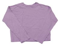 Lila crop triko H&M