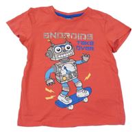 Červené tričko s robotem Kiki&Koko