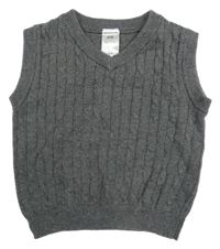 Tmavošedá svetrová vesta H&M