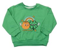 Zelená mikina s obrázkem Primark