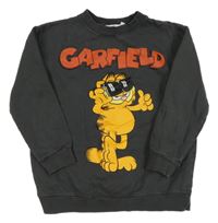 Antracitová mikina s Garfieldem