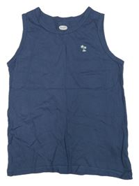 Tmavomodré tílko s palmami Hip&Hop