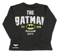 Antracitové triko s Batmanem zara