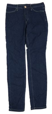 Tmavomodré skinny fit rifle H&M