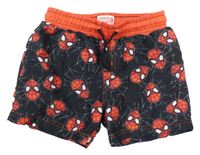 Černo-červené plážové kraťasy se Spider-many PRIMARK