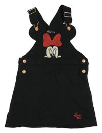 Černé teplákové šaty s Minnie Disney
