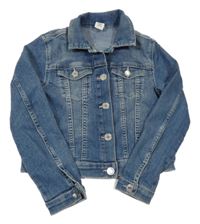 Modrá riflová bunda s kapsami H&M