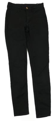 Černé teplákové skinny fit rifle H&M