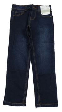 Nové - Tmavomodré slim rifle Denim Co.