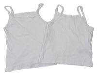 2set - 2x Bílá košilka s mašlí Primark