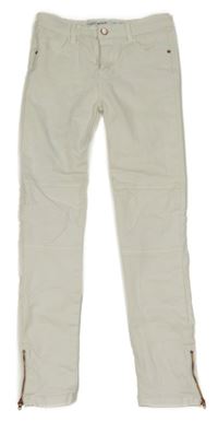 Bílé skinny rifle se zipy Denim Co. 