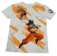 Bílo-oranžové sportovní tričko s DragonBall Z