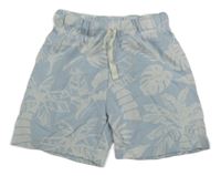 Světlemodro-bílé teplákové kraťasy H&M