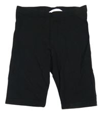 Černé elastické kraťasy H&M