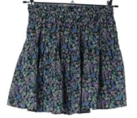 Dámská barevná kytičkovaná šifonová sukně H&M