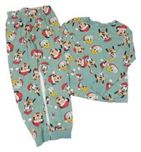 Zelené pyžamo s Mickeym H&M