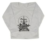 Bílé lehké triko s Eiffelovkou - adidas