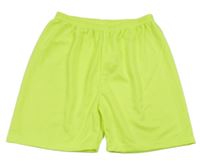 Neonově žluté sportovní kraťasy 