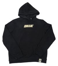 Černá mikina s potiskem Billie Eilish a kapucí 