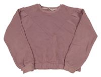 Starorůžová crop mikina escabel