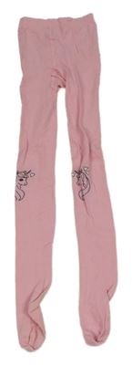 Růžové punčocháče s jednorožci H&M
