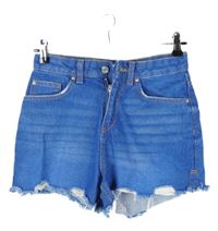 Dámské modré riflové kraťasy s prošoupáním Denim 