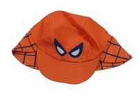 Tmavooranžovo/tmavomodrá UV plážová kšiltovka se Spider-manem PRIMARK