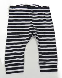 Černo-bílé pruhované legíny H&M