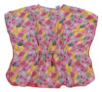 Růžovo-barevná plážová tunika s obrázky Primark